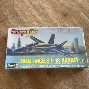 New Sealed Box Revell SnapTite Blue Angels F-18 Hornet model Kit Box Has Dents